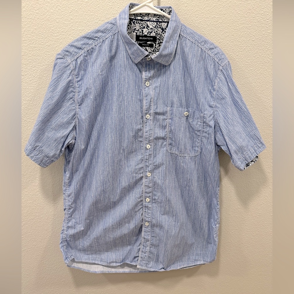 Men’s Bugatchi Short Sleeve Button Up Shirt